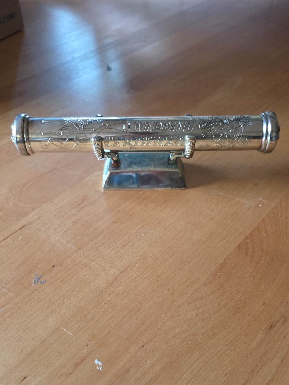 Vintage Wedding Certificate Holder AND Display